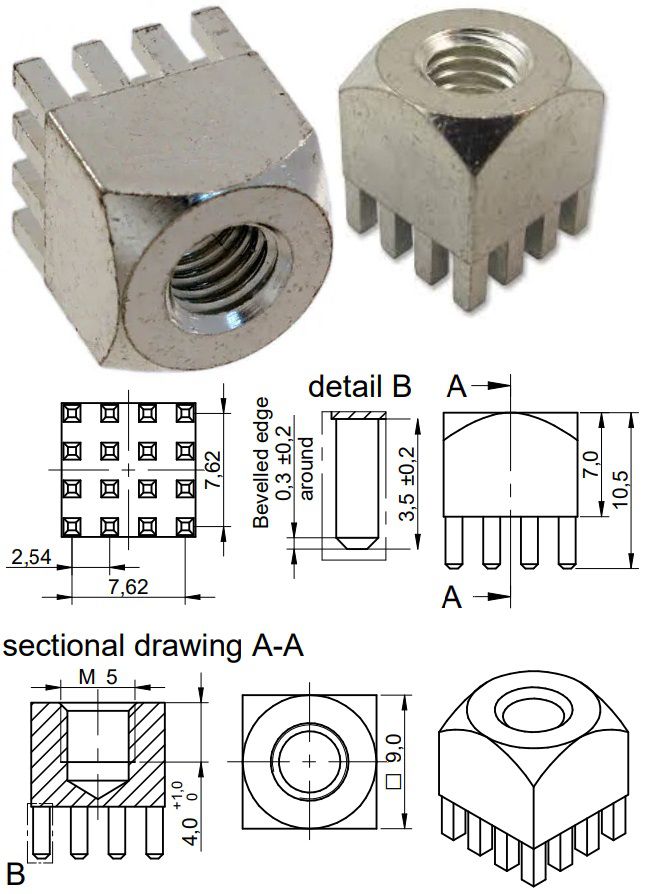 Borna de potencia M5 Hembra